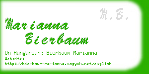 marianna bierbaum business card